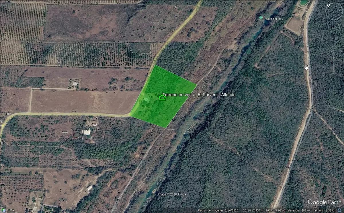 Terreno en Venta en El Porvenir, Allende, Nuevo León